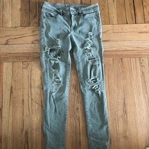 American Eagle Super Stretch Distressed Jeans